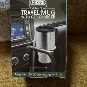 HIDR8 Stainless Steel Travel Mug with Car Charger